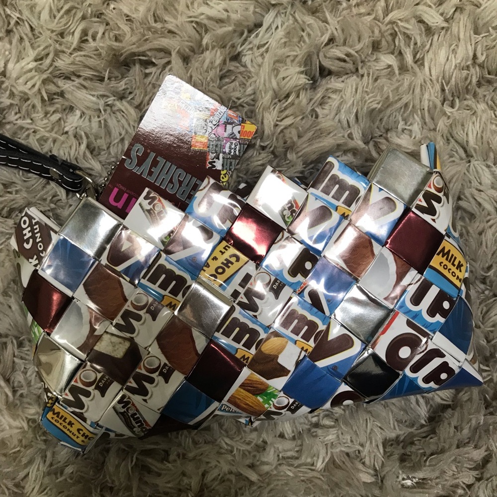 ALMOND JOY wrapper wristlet
